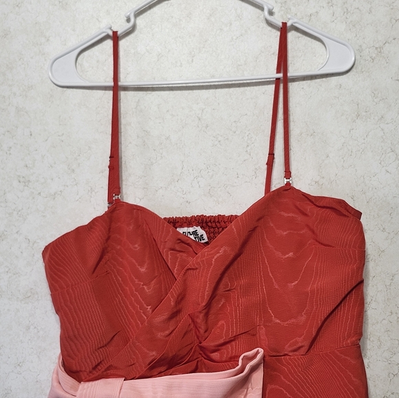 Future Collective Sweetheart Bow Mini Dress Strapless Cocktail Holiday Party New - Picture 4 of 16